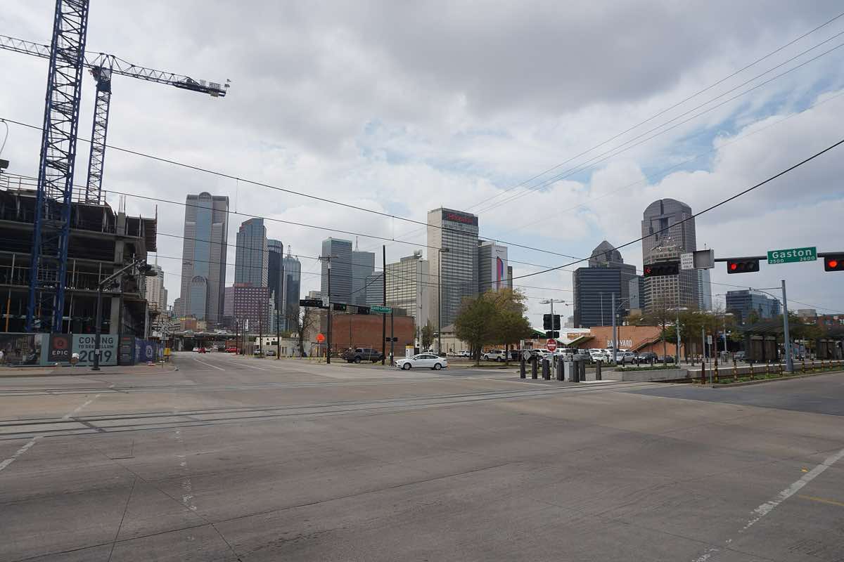Scenery near the 2026 BMW Dallas Marathon course in Dallas, Texas