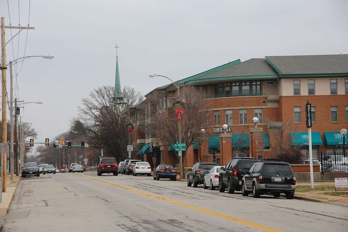Scenery near the 44th Annual Kirkwood Webster Turkey Day Run course in Kirkwood, Missouri