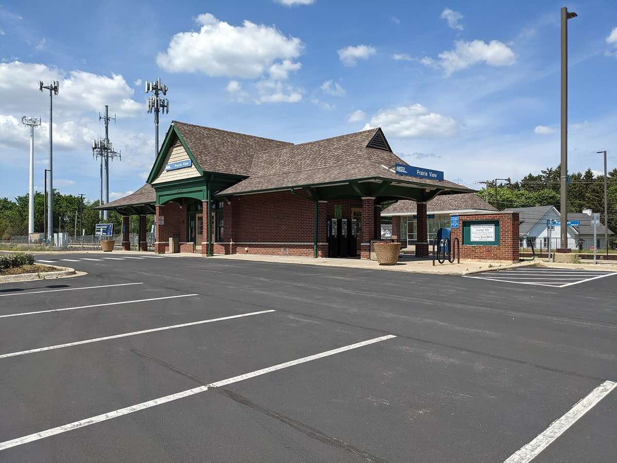 Scenery near the Des Plaines River Trail Races course in Lake County, Illinois