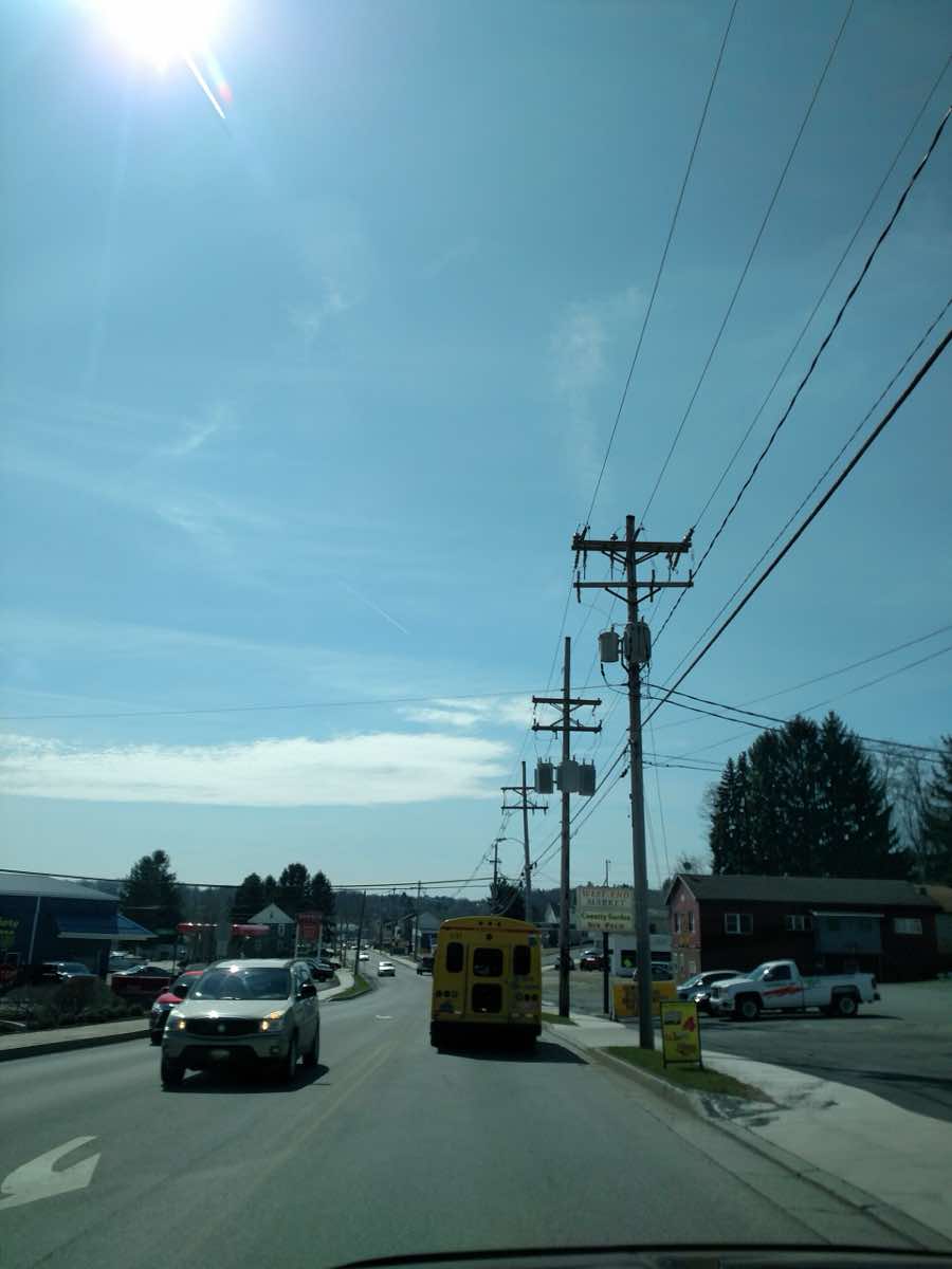 Scenery near the Ebensburg Turkey Trot course in Ebensburg, Pennsylvania
