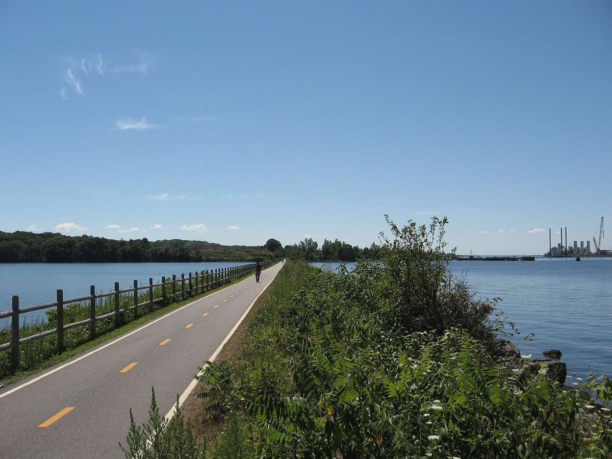 Scenery near the Providence Rhode Races course in East Providence, Rhode Island