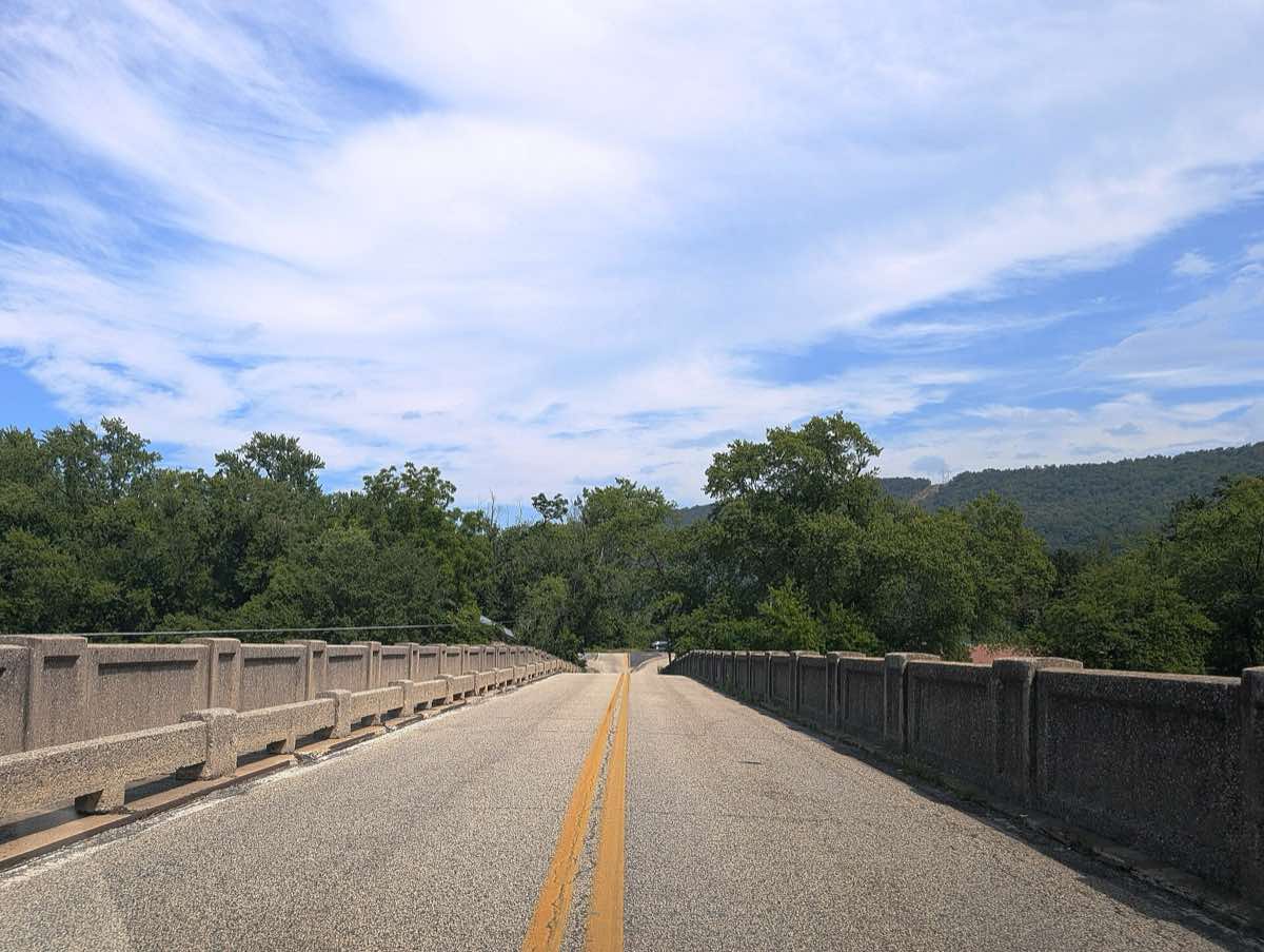 Scenery near the The Last Mile course in Duncannon, Pennsylvania